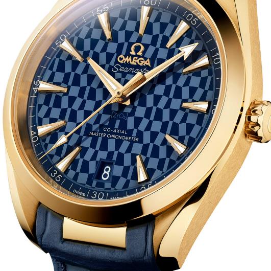 欧米茄推出 Seamaster Aqua Terra Tokyo 2023 黄金腕表（图2）